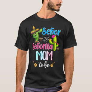 Camiseta Senora Ou Senhorita Mãe Para Ser Sexo Revele Cinco
