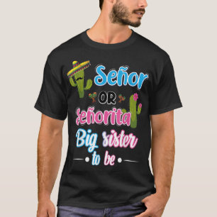 Camiseta Senora Ou Senorita Irmã Grande Mexicana Fiesta Gên