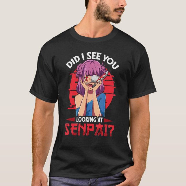 Camiseta Senpai Bloody Girl Knife Eye Patch (Frente)