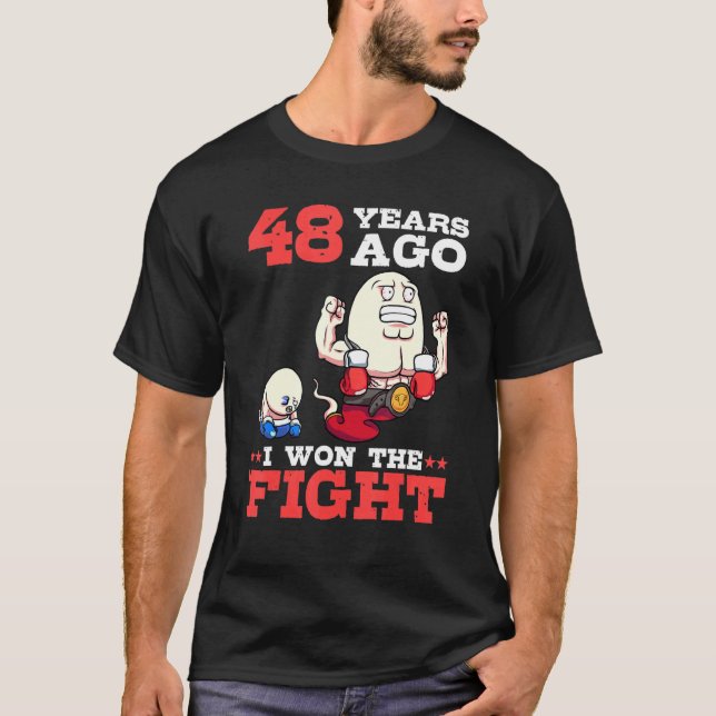 Camiseta Sens Há 48 Anos Ganhei A Luta De 48 Anos. (Frente)
