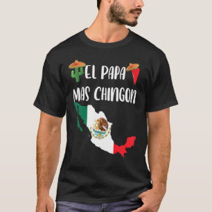 Camiseta Sens Mexicanos Flag Sombrero El Papa Mas Chingon D