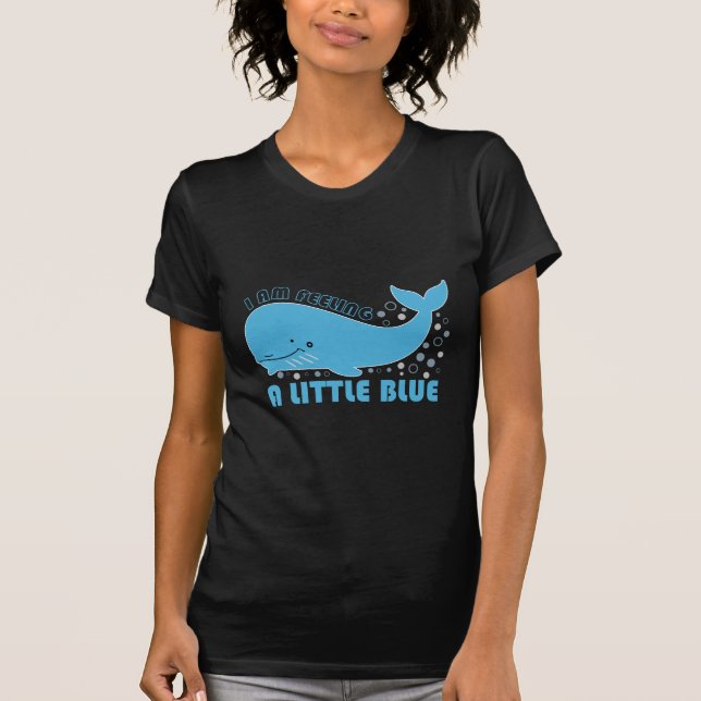 Camiseta Sensação de azul de baleia (Frente)