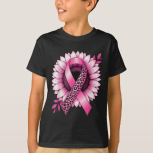 Camiseta Sensação de Cancer de girassol rosa Esperança fort