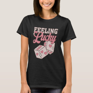 Camiseta Sensação de Dia de os namorados sortudo Matchi
