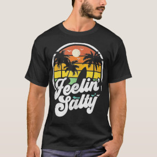 Camiseta Sensação de férias na ilha salgada Palma de surfe