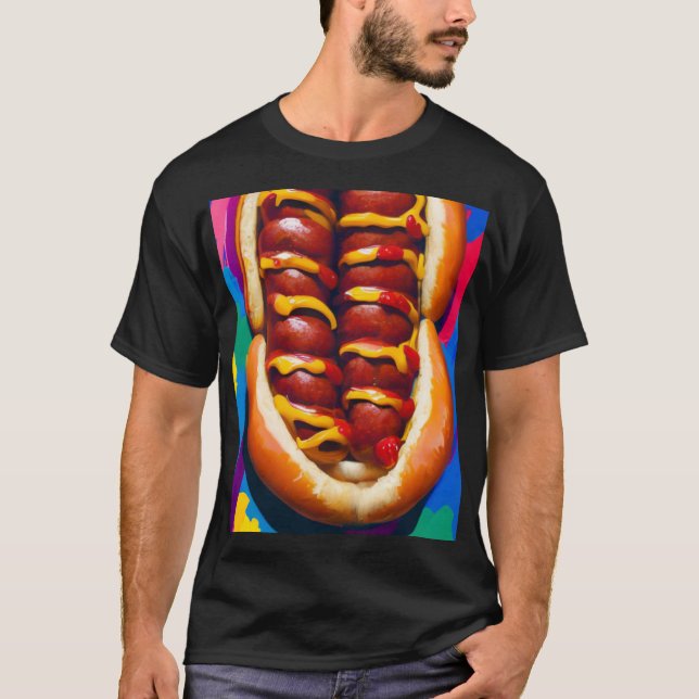 Camiseta Sensação de linguiça - Cachorro Quente Grande (Frente)