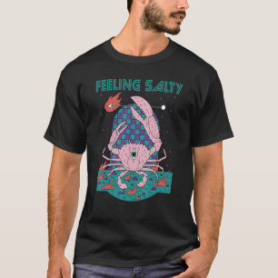 Camiseta Sensação de Salgado Místico Caranguejo Marisco