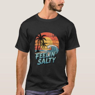 Camiseta Sensação Divertida Praia Salgada Férias de Verão V