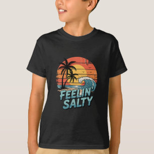 Camiseta Sensação Divertida Praia Salgada Férias de Verão V