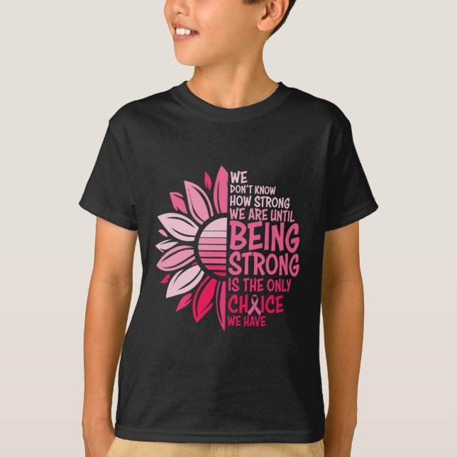 Camiseta Sensação do Cancer Rosa de girassol Mulheres Warri (Frente)