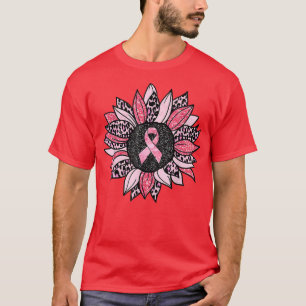 Camiseta Sensação do Cancer Rosa de girassol Mulheres Warri