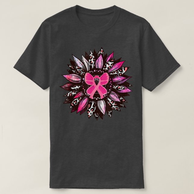 Camiseta Sensação do Cancer Rosa de girassol Mulheres Warri (Frente do Design)