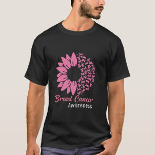 Camiseta Sensação do Cancer Rosa de girassol Mulheres Warri