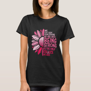 Camiseta Sensação do Cancer Rosa de girassol Mulheres Warri
