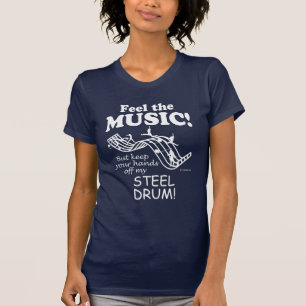 Camiseta Sensação do cilindro de aço a música