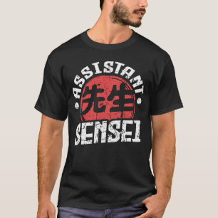 Camiseta Sensei Japan Kanji Professor Assistente Sensei Tre