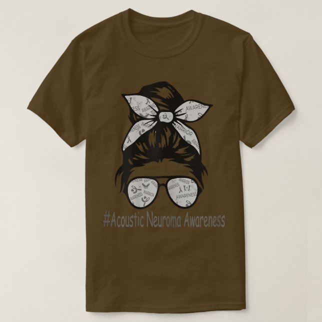 Camiseta Sensibilização acústica para a Neuroma Mensagem Bu (Frente do Design)