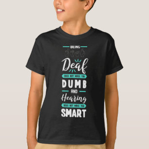 Camiseta Sensibilização Asl Linguagem de Sinais Americanos