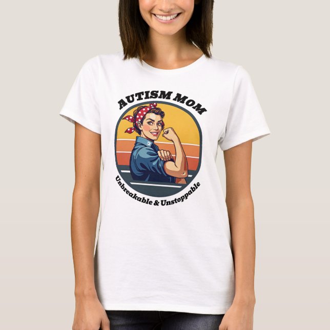 Camiseta Sensibilização Autismo Mãe - Inseparável e imparáv (Frente)