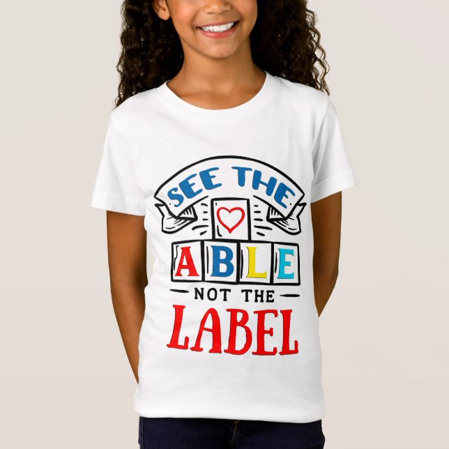 Camiseta Sensibilização Autismo Meninas TShirt (Frente)
