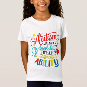 Camiseta Sensibilização Autismo Meninas TShirt