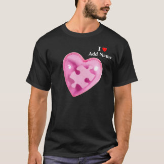 Camiseta Sensibilização Autismo Movimenta Coração Rosa Pers