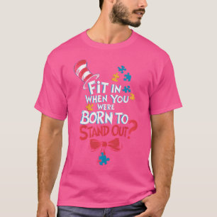 Camiseta Sensibilização Autismo Por Que Ajustado No Gato De