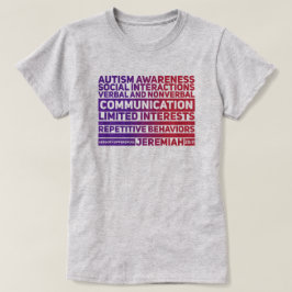 Camiseta Sensibilização autista - Camisa-T básica feminina