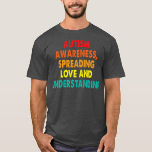 Camiseta Sensibilização autista espalhando amor e compreens