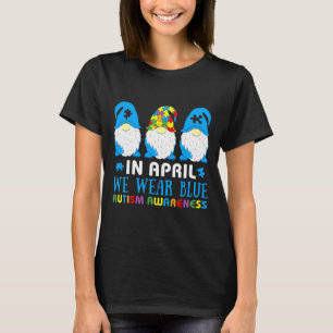 Camiseta Sensibilização Autista Mulheres Aceitação De Crian