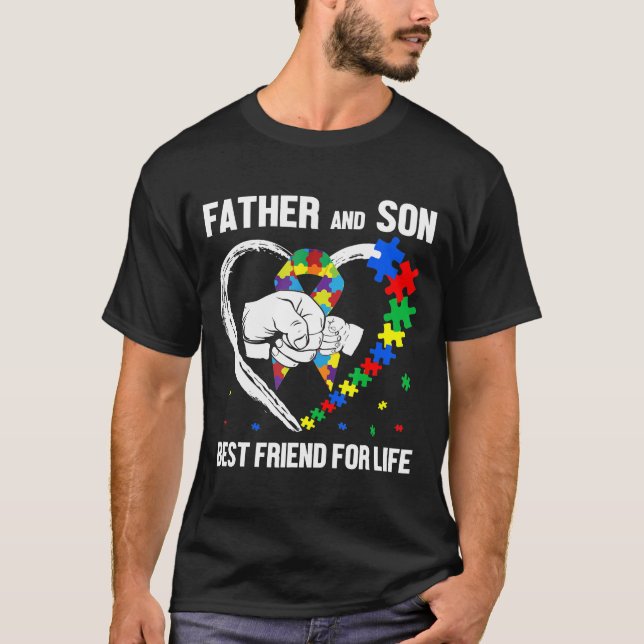 Camiseta Sensibilização Autista Pai E Filho Melhor Amigo Pa (Frente)