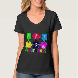 Camiseta Sensibilização Autista Para Crianças Homens E Mulh