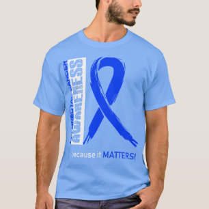 Camiseta Sensibilização Colorética Do Cancer Porque Ela É I