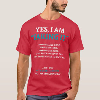 Camiseta Sensibilização Contra A Doença De Combate Estou A 