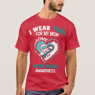 Camiseta Sensibilização Contra Doenças Eu Visto Teal Para A