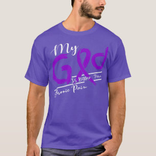 Camiseta Sensibilização crônica para a dor Meu Deus é mais 