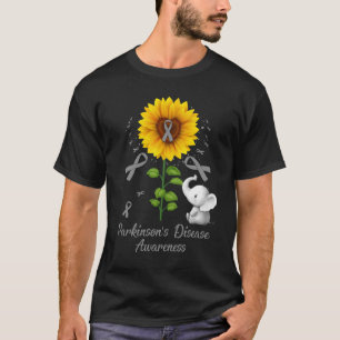 Camiseta Sensibilização da Cinza Elefante e do Parkinson
