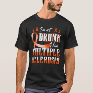 Camiseta Sensibilização da MS Não sou Bebado de ter vários