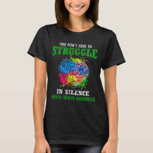 Camiseta Sensibilização Da Saúde Mês Luta Contra A Doença M