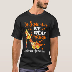 Camiseta Sensibilização das mulheres Vestimos laranja no Se