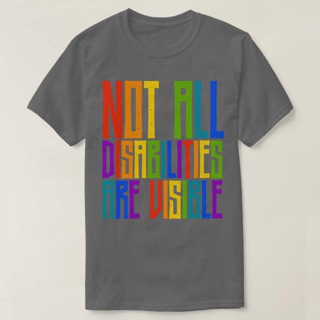 Camiseta Sensibilização Deficientes Nem Todas As Deficiênci (Frente do Design)