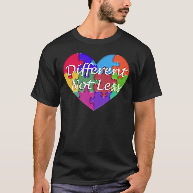 Camiseta Sensibilização Diferente Não Menos Autismo (Frente)