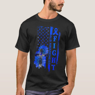 Camiseta Sensibilização do ALS para cruzamento de girassol