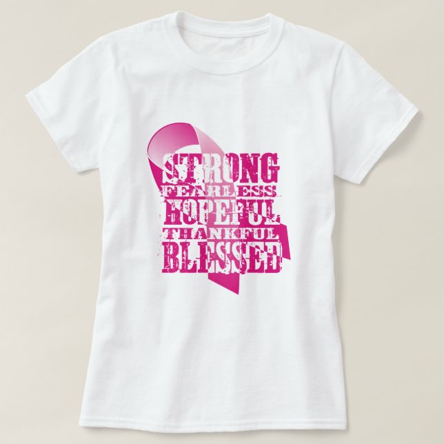 Camiseta Sensibilização do Cancer da Mama (Frente do Design)