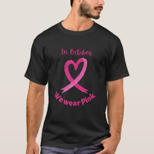 Camiseta Sensibilização do Cancer da Mama Em outubro Vest