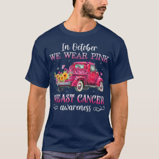 Camiseta Sensibilização Do Cancer Da Mama Em Outubro Vestim