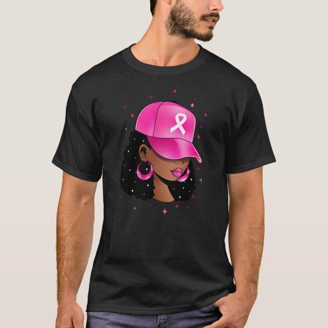 Camiseta Sensibilização do Cancer da Mama Em outubro Vestim (Frente)