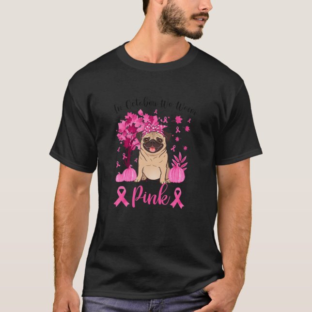 Camiseta Sensibilização Do Cancer Da Mama Em Outubro Vestim (Frente)