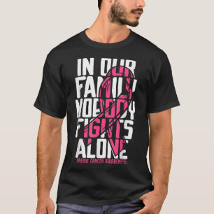 Camiseta Sensibilização do Cancer da Mama Rosa-apoio ao can