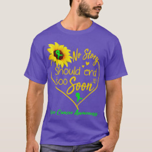 Camiseta Sensibilização do câncer de figado Nenhuma Históri
